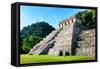 ¡Viva Mexico! Collection - Mayan Temple of Inscriptions - Palenque-Philippe Hugonnard-Framed Stretched Canvas