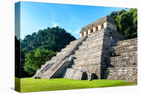 ¡Viva Mexico! Collection - Mayan Temple of Inscriptions - Palenque-Philippe Hugonnard-Stretched Canvas