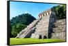 ¡Viva Mexico! Collection - Mayan Temple of Inscriptions - Palenque-Philippe Hugonnard-Framed Stretched Canvas
