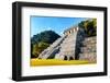 ¡Viva Mexico! Collection - Mayan Temple of Inscriptions with Fall Colors - Palenque-Philippe Hugonnard-Framed Photographic Print