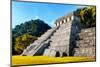 ¡Viva Mexico! Collection - Mayan Temple of Inscriptions with Fall Colors - Palenque-Philippe Hugonnard-Mounted Photographic Print