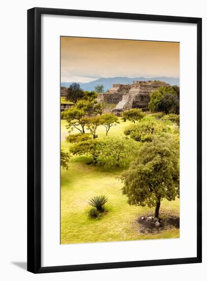 ¡Viva Mexico! Collection - Mayan Temple of Monte Alban with Fall Colors II-Philippe Hugonnard-Framed Photographic Print