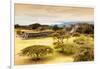 ¡Viva Mexico! Collection - Mayan Temple of Monte Alban with Fall Colors-Philippe Hugonnard-Framed Photographic Print