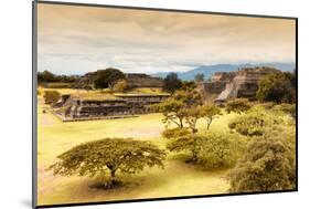 ¡Viva Mexico! Collection - Mayan Temple of Monte Alban with Fall Colors-Philippe Hugonnard-Mounted Photographic Print