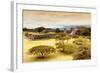 ¡Viva Mexico! Collection - Mayan Temple of Monte Alban with Fall Colors-Philippe Hugonnard-Framed Photographic Print