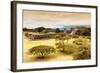 ¡Viva Mexico! Collection - Mayan Temple of Monte Alban with Fall Colors-Philippe Hugonnard-Framed Photographic Print