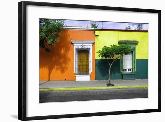 ¡Viva Mexico! Collection - Mexican Colorful Facades V-Philippe Hugonnard-Framed Photographic Print