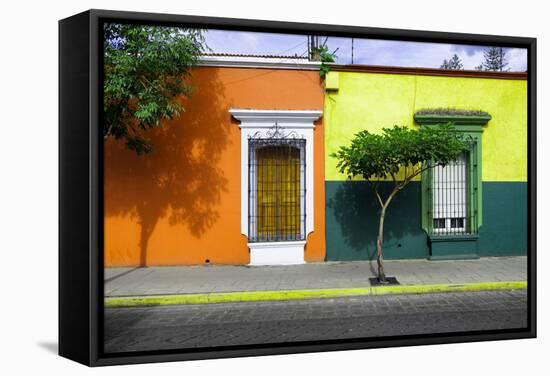 ¡Viva Mexico! Collection - Mexican Colorful Facades V-Philippe Hugonnard-Framed Stretched Canvas