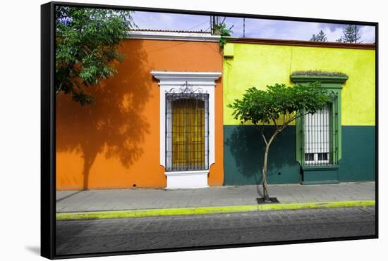 ¡Viva Mexico! Collection - Mexican Colorful Facades V-Philippe Hugonnard-Framed Stretched Canvas