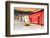 ¡Viva Mexico! Collection - Mexican Street Scene and Tuk Tuk at Sunset-Philippe Hugonnard-Framed Photographic Print