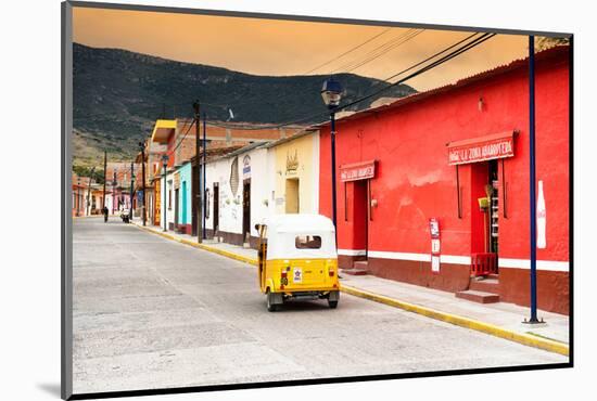 ¡Viva Mexico! Collection - Mexican Street Scene and Tuk Tuk at Sunset-Philippe Hugonnard-Mounted Photographic Print