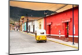 ¡Viva Mexico! Collection - Mexican Street Scene and Tuk Tuk at Sunset-Philippe Hugonnard-Mounted Photographic Print