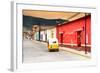 ¡Viva Mexico! Collection - Mexican Street Scene and Tuk Tuk at Sunset-Philippe Hugonnard-Framed Photographic Print