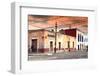 ¡Viva Mexico! Collection - Mexican Street Scene at Sunset-Philippe Hugonnard-Framed Photographic Print