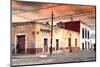 ¡Viva Mexico! Collection - Mexican Street Scene at Sunset-Philippe Hugonnard-Mounted Photographic Print