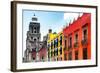 ¡Viva Mexico! Collection - Mexico City Colorful Facades II-Philippe Hugonnard-Framed Photographic Print