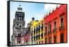 ¡Viva Mexico! Collection - Mexico City Colorful Facades II-Philippe Hugonnard-Framed Stretched Canvas