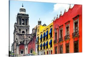 ¡Viva Mexico! Collection - Mexico City Colorful Facades II-Philippe Hugonnard-Stretched Canvas