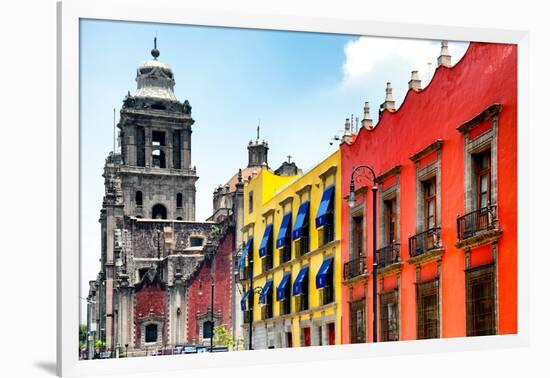 ¡Viva Mexico! Collection - Mexico City Colorful Facades II-Philippe Hugonnard-Framed Photographic Print