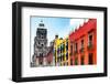 ¡Viva Mexico! Collection - Mexico City Colorful Facades II-Philippe Hugonnard-Framed Photographic Print