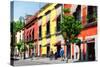 ¡Viva Mexico! Collection - Mexico City Colorful Facades-Philippe Hugonnard-Stretched Canvas