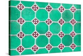 ¡Viva Mexico! Collection - Mosaics Green Bricks-Philippe Hugonnard-Stretched Canvas