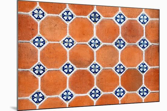 ¡Viva Mexico! Collection - Mosaics Orange Bricks-Philippe Hugonnard-Mounted Photographic Print