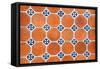 ¡Viva Mexico! Collection - Mosaics Orange Bricks-Philippe Hugonnard-Framed Stretched Canvas