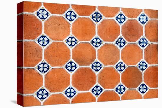 ¡Viva Mexico! Collection - Mosaics Orange Bricks-Philippe Hugonnard-Stretched Canvas