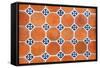 ¡Viva Mexico! Collection - Mosaics Orange Bricks-Philippe Hugonnard-Framed Stretched Canvas