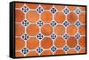 ¡Viva Mexico! Collection - Mosaics Orange Bricks-Philippe Hugonnard-Framed Stretched Canvas