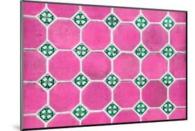 ¡Viva Mexico! Collection - Mosaics Pink Bricks-Philippe Hugonnard-Mounted Photographic Print