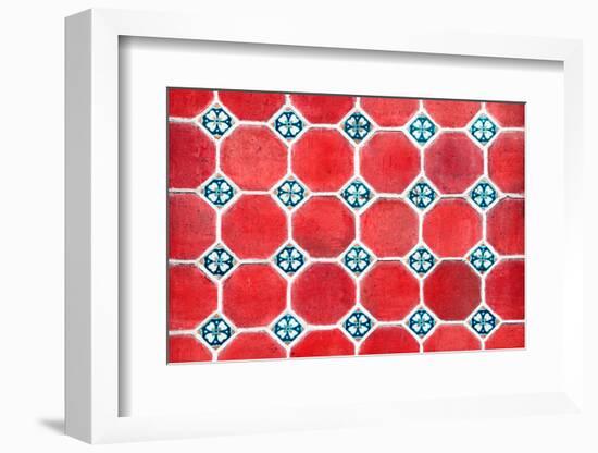 ¡Viva Mexico! Collection - Mosaics Red Bricks-Philippe Hugonnard-Framed Photographic Print