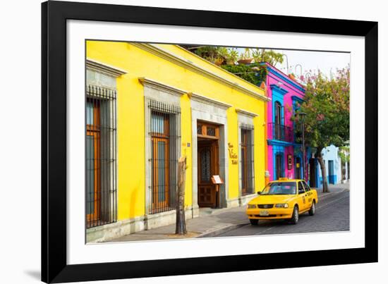 ¡Viva Mexico! Collection - Oaxaca Colorful Street-Philippe Hugonnard-Framed Photographic Print