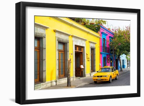 ¡Viva Mexico! Collection - Oaxaca Colorful Street-Philippe Hugonnard-Framed Photographic Print