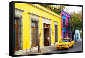 ¡Viva Mexico! Collection - Oaxaca Colorful Street-Philippe Hugonnard-Framed Stretched Canvas