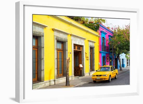 ¡Viva Mexico! Collection - Oaxaca Colorful Street-Philippe Hugonnard-Framed Photographic Print