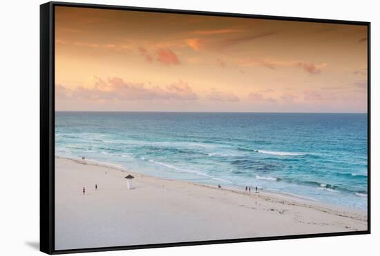 ¡Viva Mexico! Collection - Ocean View at Sunset II - Cancun-Philippe Hugonnard-Framed Stretched Canvas