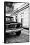 ¡Viva Mexico! Collection - Old Black Jeep and Colorful Street II-Philippe Hugonnard-Framed Stretched Canvas