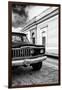 ¡Viva Mexico! Collection - Old Black Jeep and Colorful Street II-Philippe Hugonnard-Framed Photographic Print
