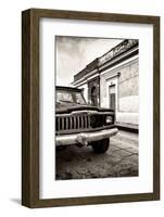 ¡Viva Mexico! Collection - Old Black Jeep and Colorful Street IV-Philippe Hugonnard-Framed Photographic Print