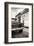 ¡Viva Mexico! Collection - Old Black Jeep and Colorful Street IV-Philippe Hugonnard-Framed Photographic Print