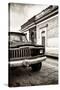 ¡Viva Mexico! Collection - Old Black Jeep and Colorful Street IV-Philippe Hugonnard-Stretched Canvas