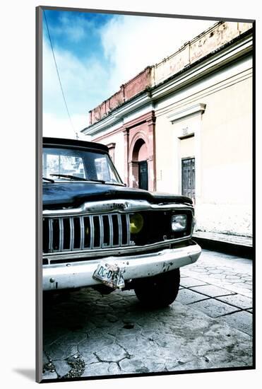 ¡Viva Mexico! Collection - Old Black Jeep and Colorful Street V-Philippe Hugonnard-Mounted Photographic Print