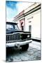 ¡Viva Mexico! Collection - Old Black Jeep and Colorful Street V-Philippe Hugonnard-Mounted Photographic Print