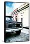 ¡Viva Mexico! Collection - Old Black Jeep and Colorful Street V-Philippe Hugonnard-Framed Stretched Canvas