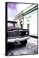 ¡Viva Mexico! Collection - Old Black Jeep and Colorful Street VI-Philippe Hugonnard-Framed Stretched Canvas