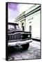 ¡Viva Mexico! Collection - Old Black Jeep and Colorful Street VI-Philippe Hugonnard-Framed Stretched Canvas