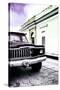 ¡Viva Mexico! Collection - Old Black Jeep and Colorful Street VI-Philippe Hugonnard-Stretched Canvas