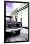 ¡Viva Mexico! Collection - Old Black Jeep and Colorful Street VI-Philippe Hugonnard-Framed Photographic Print